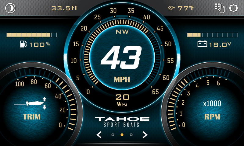 TAHOE Cruise Digital Console Display